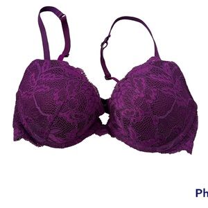 LA SENZA | Beyond Sexy Burgundy Lace Push Up Bra
